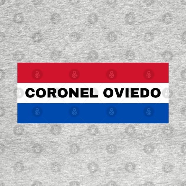 Coronel Oviedo City in Paraguay Flag Colors by aybe7elf
